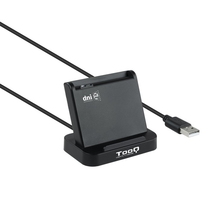 Lector Tarjetas Dnie Tooq Vision Tqr-220b Usb 2.0 Negro