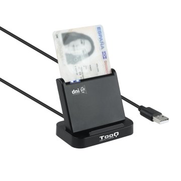 Lector Tarjetas Dnie Tooq Vision Tqr-220b Usb 2.0 Negro 2