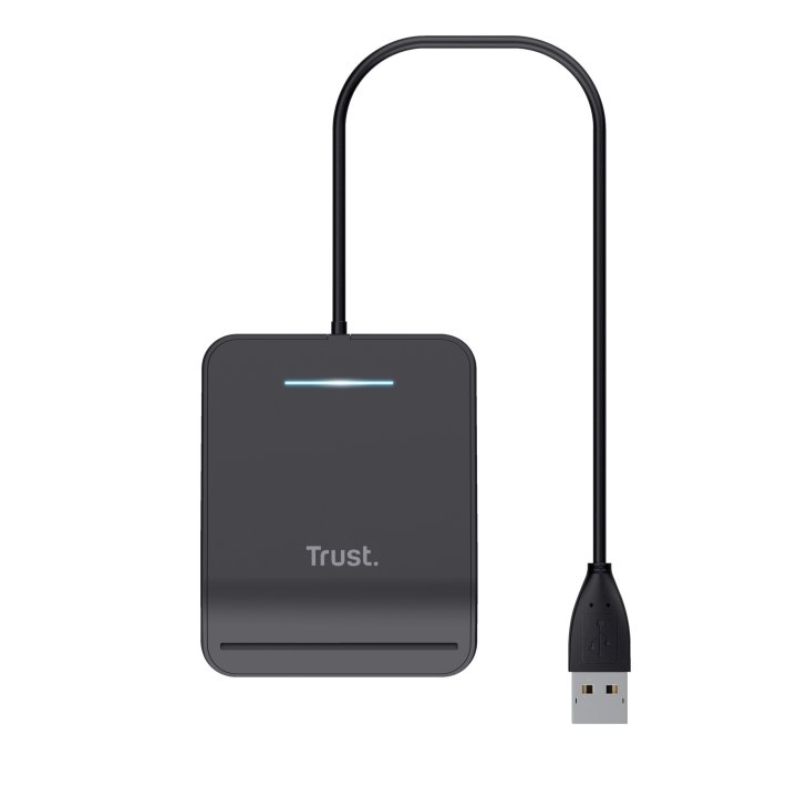 Lector De Tarjetas Externo Dni Trust Compatible Con Dnie Y Smartcards Usb 2.0 Negro 23890