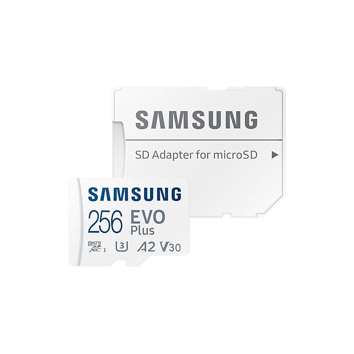 Memoria Sd Micro 256gb Samsung Sdxc Evo Plus Clase 10 Con Adaptador A Sd Mb-mc256ka eu