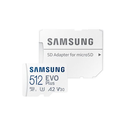 Memoria Sd Micro 512gb Samsung Sdxc Evo Plus Clase 10 Con Adaptador A Sd Mb-mc512ka eu