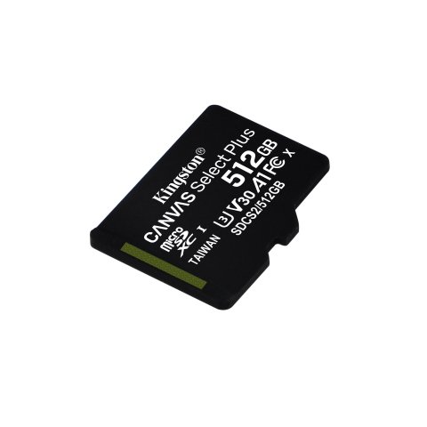 Memoria Sd Micro 512gb Kingston Clase 10 + Adaptador Canvas Select Plus 100mb s Sdcs2 512gb