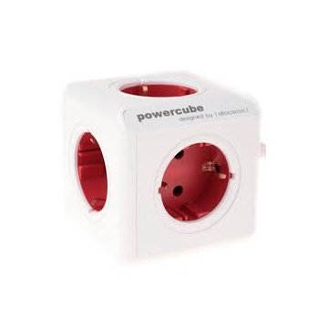 Powercube Original  2 Usb 5 Tomas De Corriente.  Regleta Color White red 2