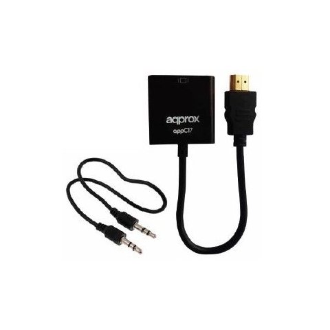 Adaptador Hdmi A Vga Con Audio Approx Appc17