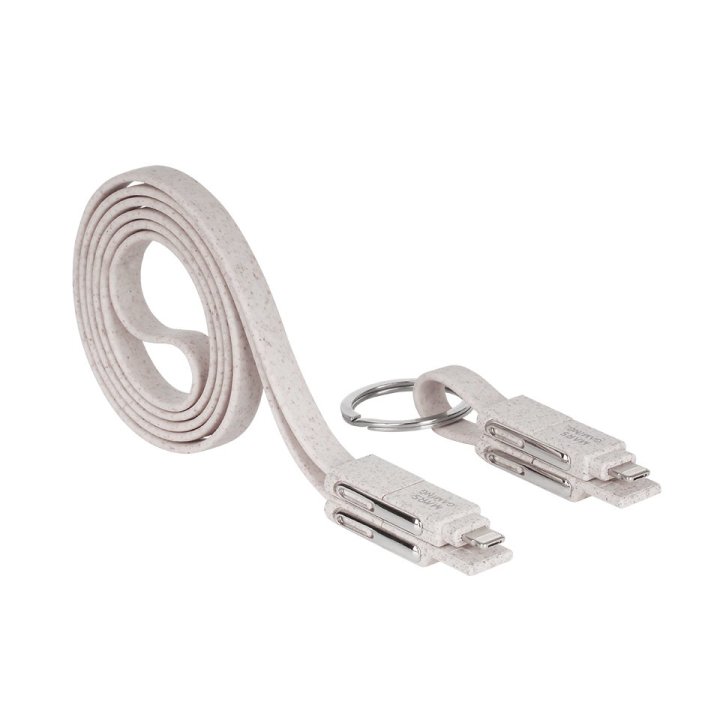 Pack 2x Cable Ecologico Mars Gaming Mca-eco 1x1m 1x0,13(llavero) Multiconector Usb-c - Usb-a - Micro-usb - Lightning 3.1a 50w