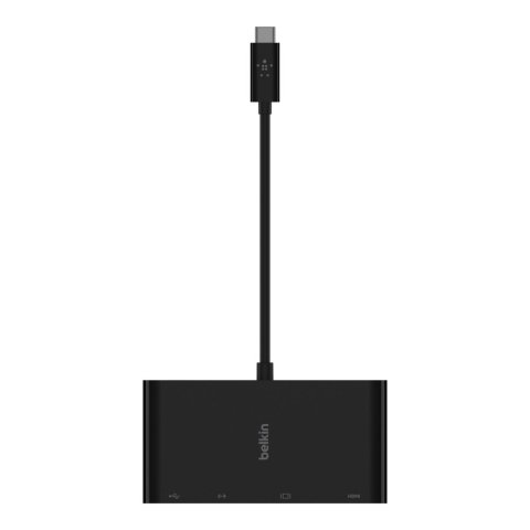 Docking Usb-c Belkin Avc005btbk A 1xusb-a 3,0 1x1gb Rj45 1xvga 1xhdmi (4k) Color Negro