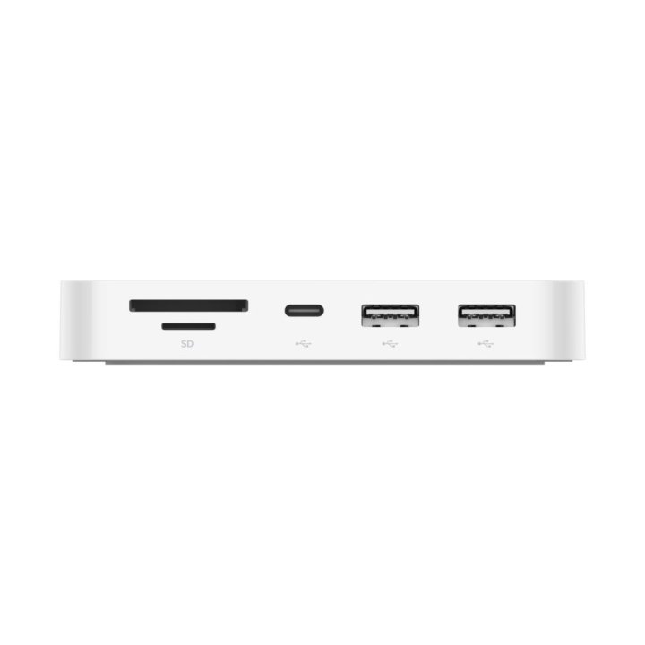 Hub Usb-c Belkin Inc011btwh A 2xusb-a 1xusb-c 1xgb Rj45 1xlector Sd microsd Con Soporte De Montaje