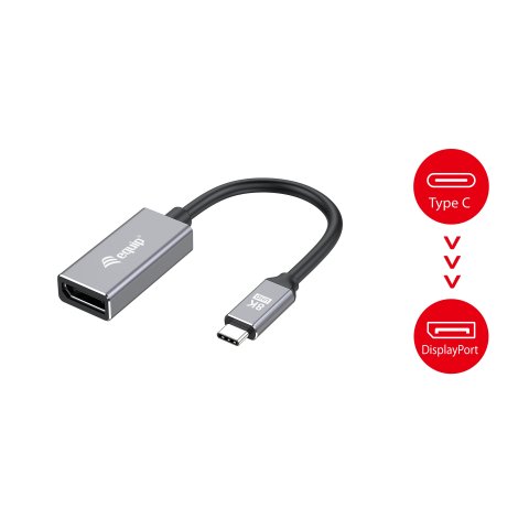 Adaptador Usb-c Macho A Displayport 1.4 8k Equip