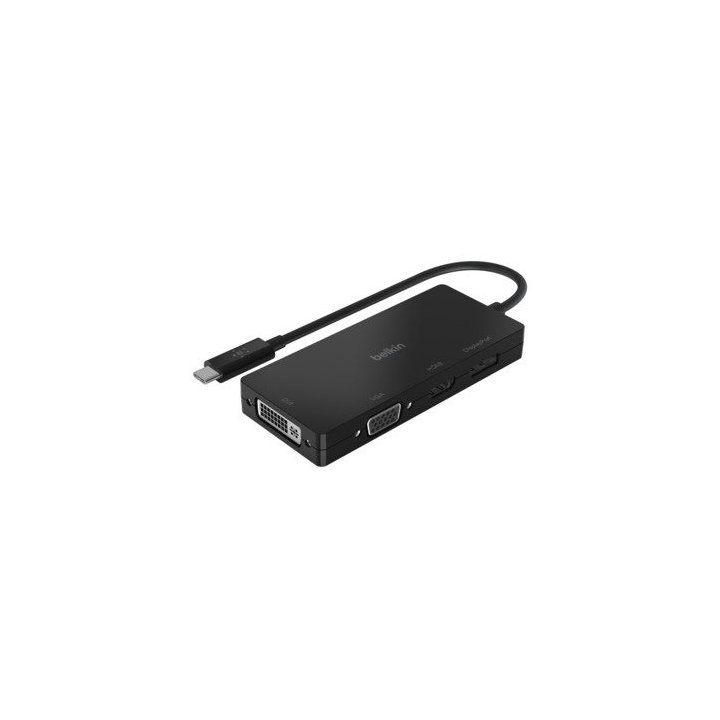 Adaptador Usb-c Belkin Avc003btbk A 1xhdmi 1xvga 1xdisplayport 1xdvi 4k 2k A 60 Hz