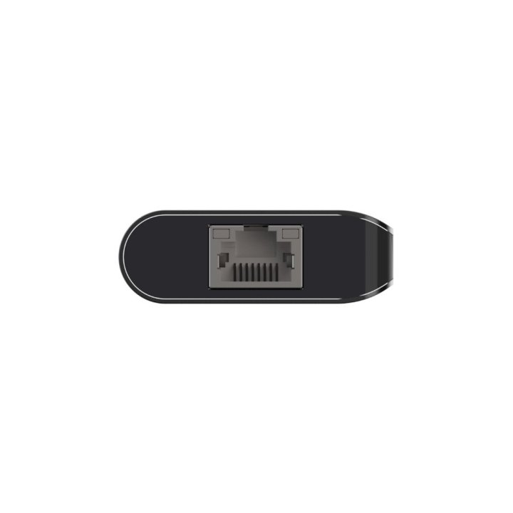 Adaptador Usb-c Belkin Avc008btsgy A 1xusb-c Pd 3.0 1xlector Sd 2xusb-a 3.0 1x1gb Rj45 Pd 100w Color Gris