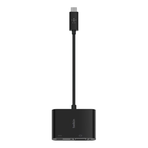 Adaptador Belkin Avc001btbk De Usb-c A Vga + Carga Color Negro