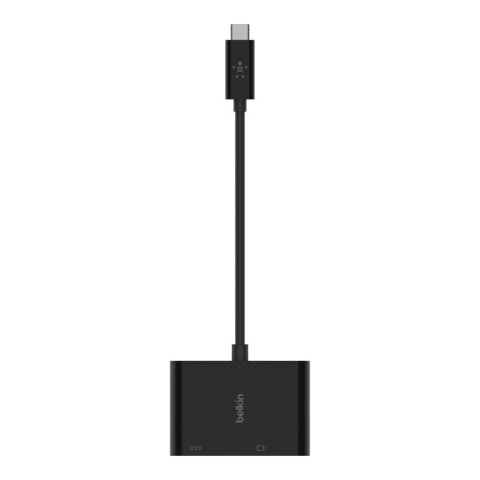 Adaptador Belkin Avc001btbk De Usb-c A Vga + Carga Color Negro