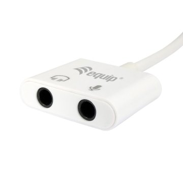 Adaptador Usb-c Equip A Audio 2 Jack 3.5mm Hembra Para Auricular Y Microfono 2