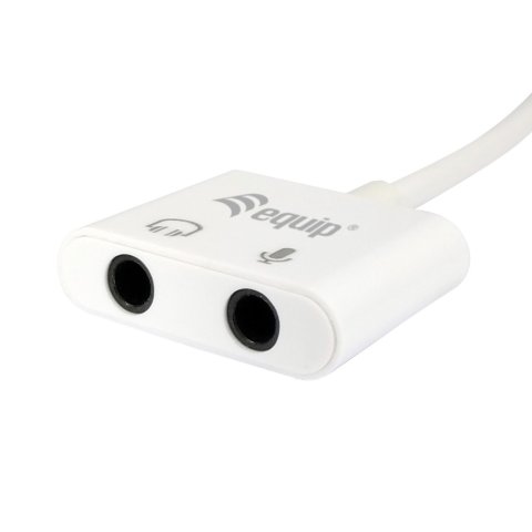 Adaptador Usb-c Equip A Audio 2 Jack 3.5mm Hembra Para Auricular Y Microfono