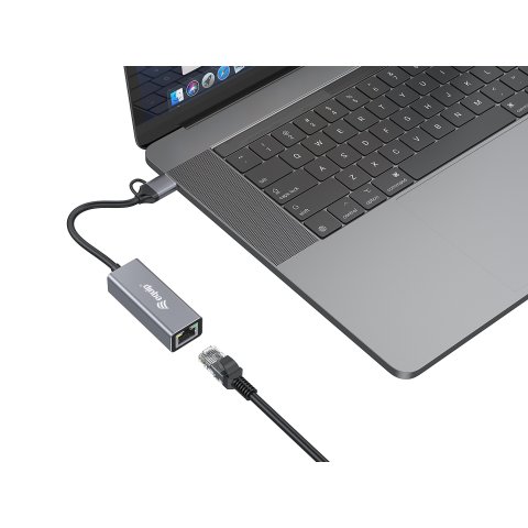 Adaptador De Red Usb-c 3.2 A 2.5gb Rj45 Incluye Adaptador Usb-a Equip