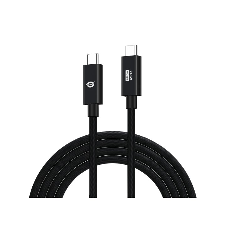 Cable Usb-c Macho A Usb-c Macho 1.2m Conceptronic Usb 4.0 Gen 3 240w 48v 5a 40gbps E-mark