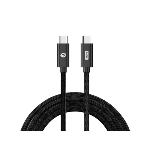 Cable Usb-c Macho A Usb-c Macho 1.2m Conceptronic Pd 3.1 240w 48v 5a  480mbps E-mark