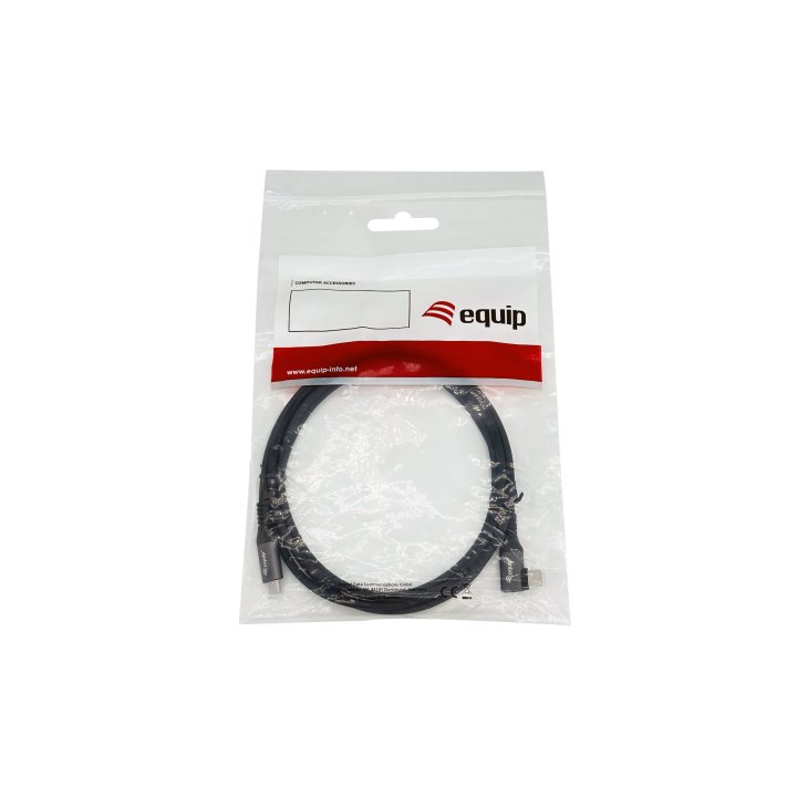 Cable Usb-c Macho - Usb-c Macho Acodado 90º 3 Metro Equip 5a 100w 480mbps