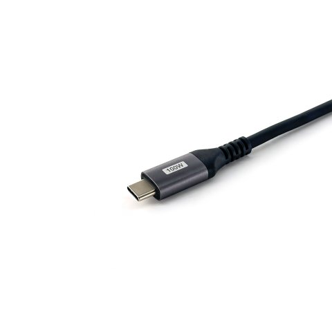 Cable Usb-c Macho - Usb-c Macho Acodado 90º 1 Metro Equip 5a 100w 480mbps