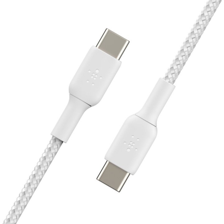Cable Trenzado Belkin Cab004bt1mwh Boost Charge Usb-c A Usb-c 1m Color Blanco