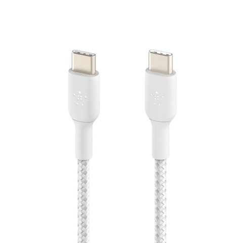 Cable Trenzado Belkin Cab004bt1mwh Boost Charge Usb-c A Usb-c 1m Color Blanco