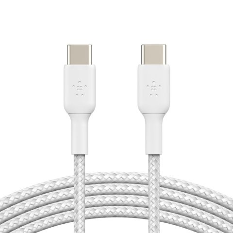 Cable Trenzado Belkin Cab004bt1mwh Boost Charge Usb-c A Usb-c 1m Color Blanco