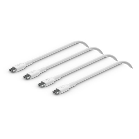 Cable Belkin Cab003bt1mwh2pk Usb-c A Usb-c Boost Charge 1m Color Blanco Pack 2 Unidades