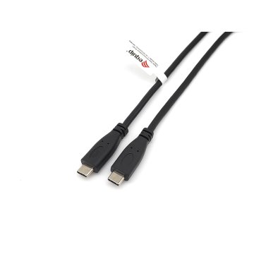 Cable Usb-c A Usb-c Macho 2m Transferencia 480mbps Color Negro 2