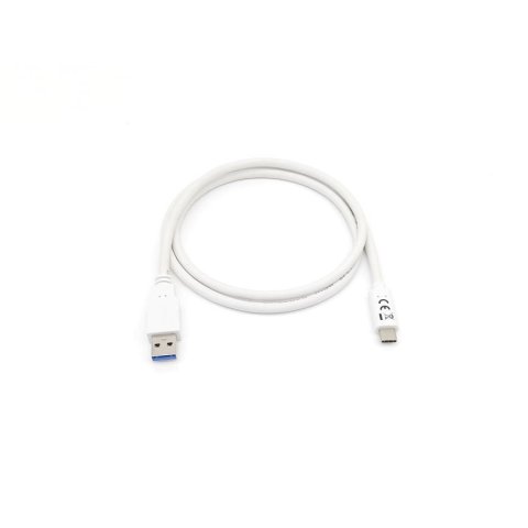 Cable Usb-a Macho Usb-c Macho Usb 3.2 1m Transferencia 5g 3a Color Blanco