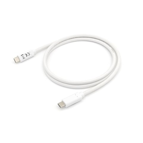 Cable Usb-c Macho Usb-c Macho Usb 3.2 1m Transferencia 5g 3a (60w) Color Blanco