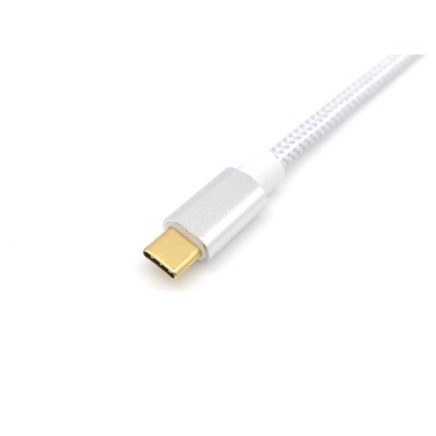 Cable Usb-c Macho Usb-c Macho Usb 3.2 0.5m Transferencia 10g 5a (100w) Color Blanco