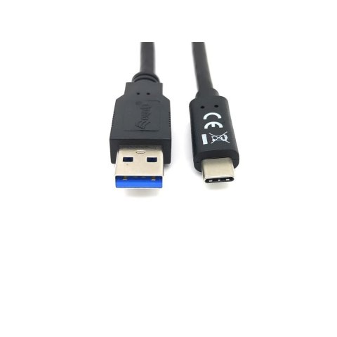 Cable Usb-a Macho Usb-c Macho Usb 3.2 2m Transferencia 5g 3a Color Negro