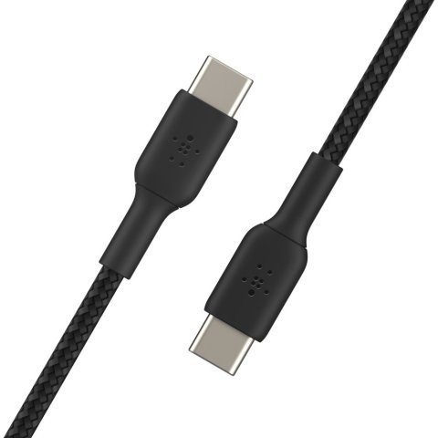 Cable Trenzado Belkin Cab004bt1mbk Boost Charge Usb-c A Usb-c 1m Color Negro
