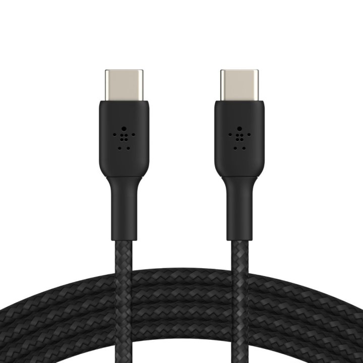 Cable Trenzado Belkin Cab004bt1mbk Boost Charge Usb-c A Usb-c 1m Color Negro