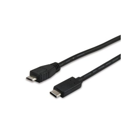 Cable Usb-c A Usb Micro B Macho 1 Metro Equip 12888407 Para Carga (3a) O Datos (480mb s)