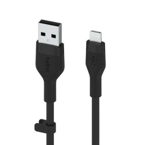 Cable Belkin Caa008bt1mbk Usb-a A Lightning Silicona Clip 1m Negro