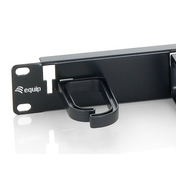 Panel Organizador De Cables Color Negro 1u Para Armario Rack 1 Ud 2