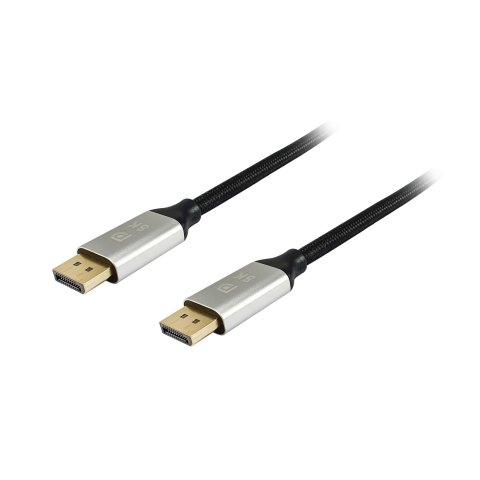 Cable Displayport A Displayport Premium 1.4 8k 60hz 5m Malla Algodón Trenzado Y Conector Aluminio Equip 119265