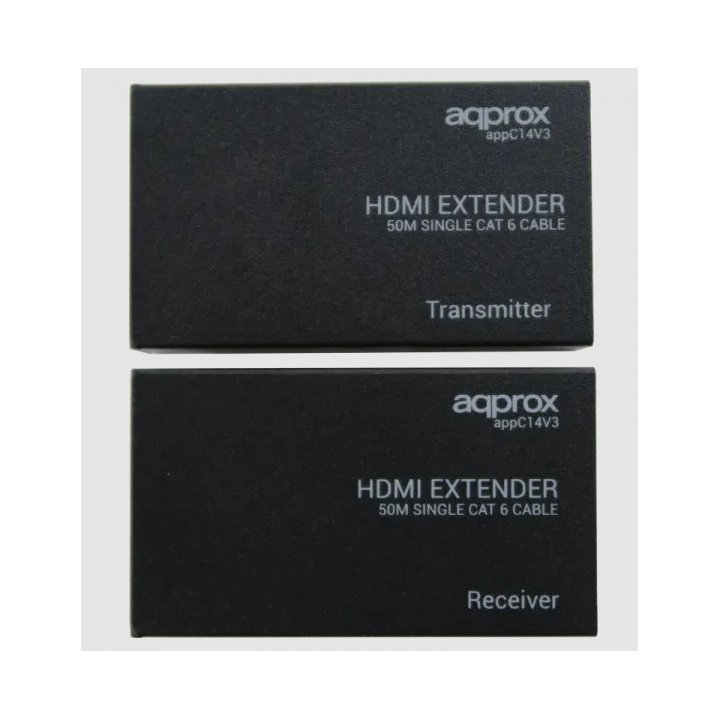 Extensor Hdmi Con Cable Rj45 Cat 6 (30m) Approx Soporta Resoluciones 1080p, 3d Y Sonido Dts Y Dolby Truehd