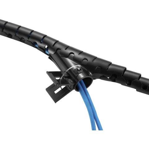 Organizador De Cables En Espiral Equip 650868 Con Clip 2.5 Metros Color Negro