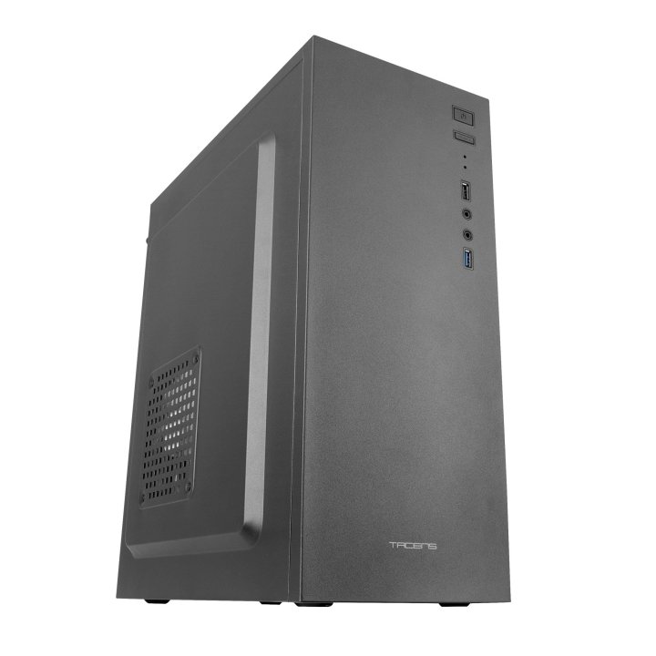 Caja Atx Semitorre Tacens Alux Usb 3.0 Ventilador 120mm Incluido Frontal Metalico Sistema De Guiado De Cables Sin Fuente De A