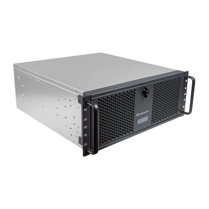 Caja Rack 19" Unykach 4u Atx Color Plata Negro 3 Bahias 1xusb3.0 1xusb-c F.a Atx reduntante