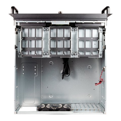 Caja Rack 19" Unykach 4u Atx Color Plata Negro 3 Bahias 1xusb3.0 1xusb-c F.a Atx reduntante