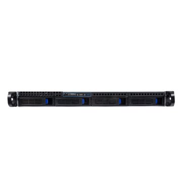 Caja Rack 19" 1u Unykach Hsw4104 4 Bahias Exernas Hot Swap De Discos 3.5" O 2.5" Sin Fuente De Alimentacion 2