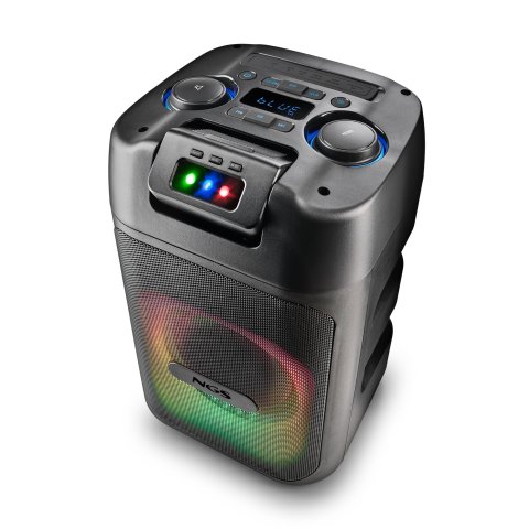 Altavoz Portatil Ngs Wild Club  80w Con Luces Láser Compatible Con Tecnología Bt Y Tws.  Bateria