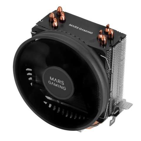 Ventilador Con Disipador Para Cpu Mars Gaming Mcpubk 4 Heatpipes Disipador De Aluminio Ventilador Pwm 110mm Tdp Hast 160w