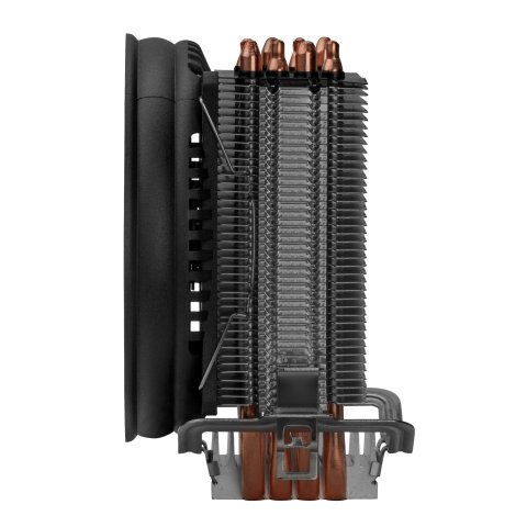 Ventilador Con Disipador Para Cpu Mars Gaming Mcpubk 4 Heatpipes Disipador De Aluminio Ventilador Pwm 110mm Tdp Hast 160w