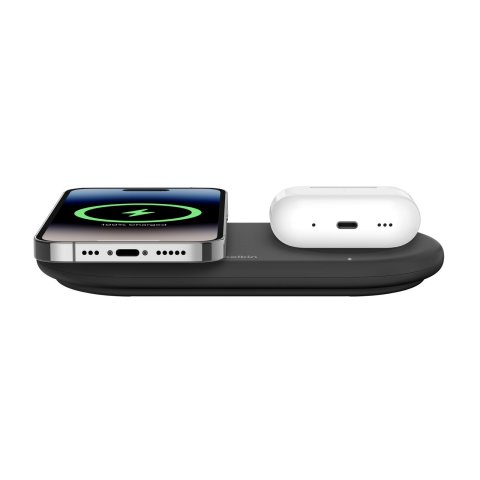 Base De Carga Inalambrica Doble Belkin Wiz021vfbk 15 Qi2 Boost Charge Color Negro