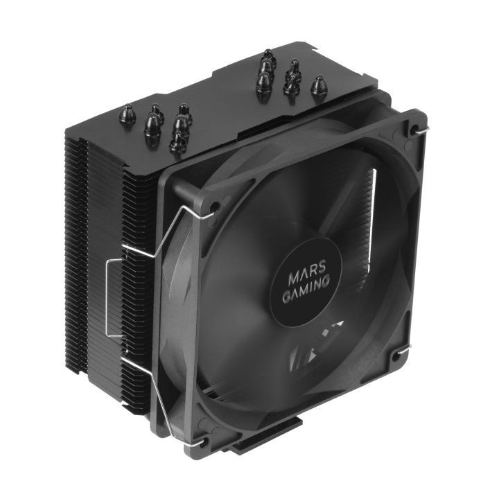 Ventilador Con Disipador De Cpu Mars Gaming Mcpupro 6 Heatpipes Base De Cobre Ventilador De 120mm Refrigeracion 200w Tdp Alta