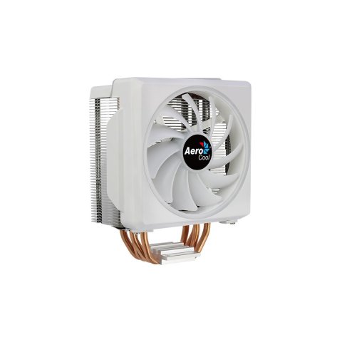 Ventilador Con Disipador Para Cpu Aerocool Cylon4 White Rgb 145w 4 Heatpipes Ventilador 120mm Pwm Con Anillo Led Rgb Compatib